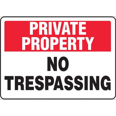 ZING Eco Security Sign, 10X14- Model 2741